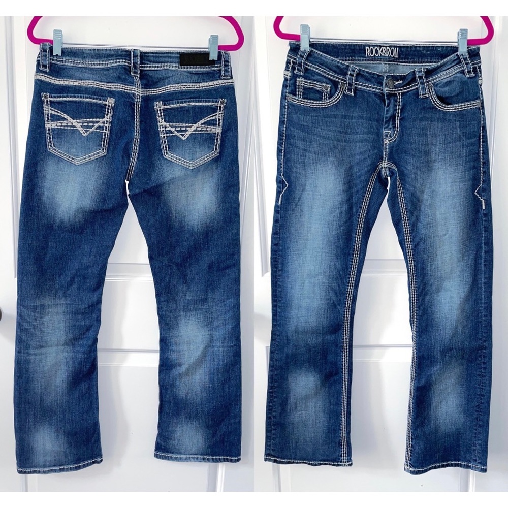 Rock & Roll cowgirl riding jeans